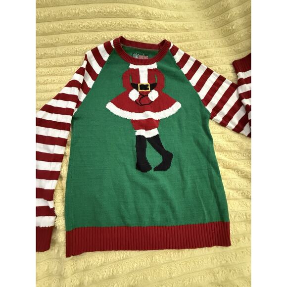 Mrs Claus Ugly Christmas Sweater I Have To Go! Size red white and green Large - Picture 2 of 10